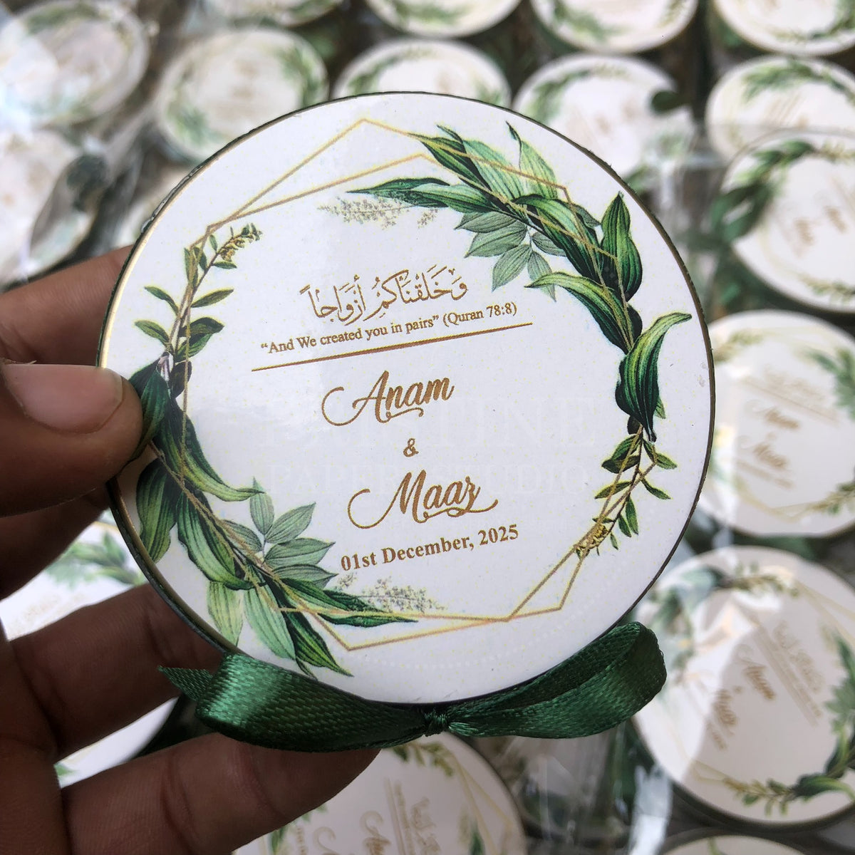 Classic Nikkah Tin Box for Wedding Favors β TFB 018