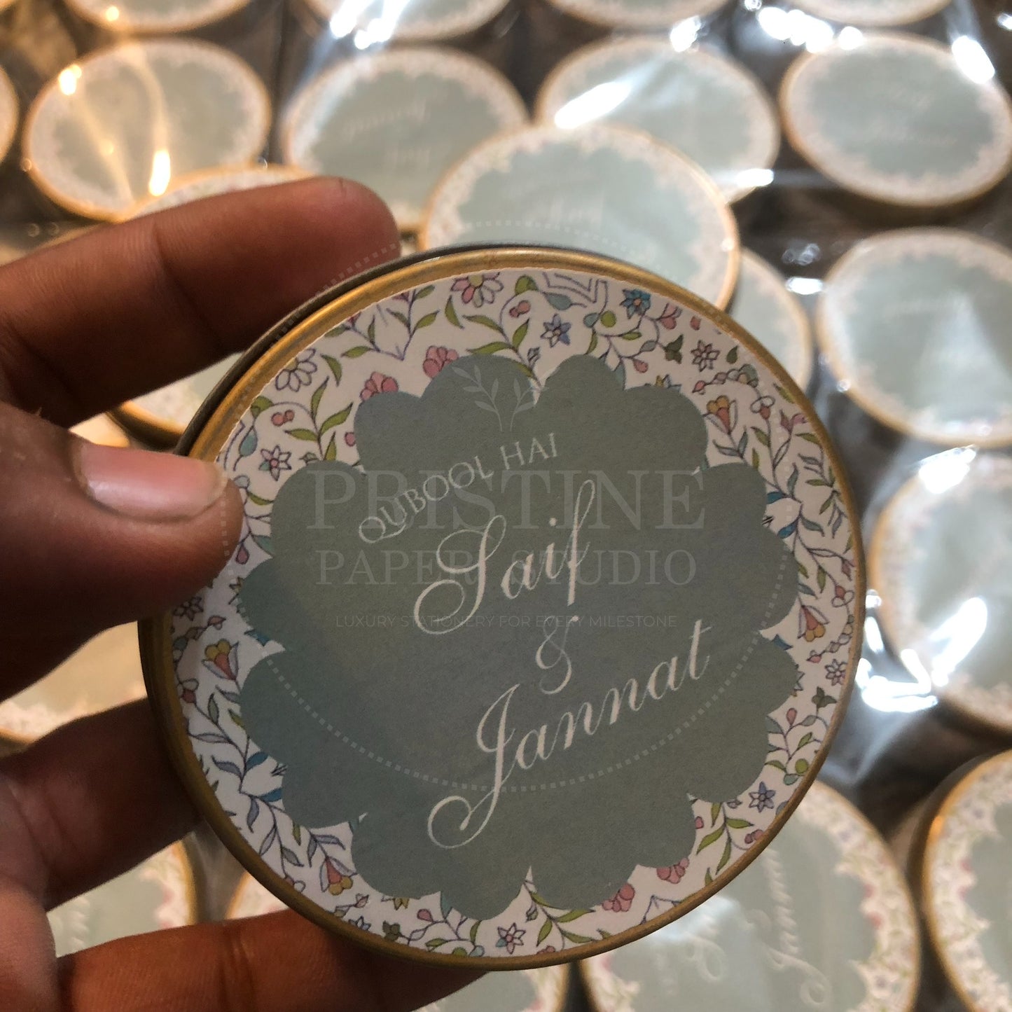 Elegant Islamic Nikkah Tin Box β TFB 010