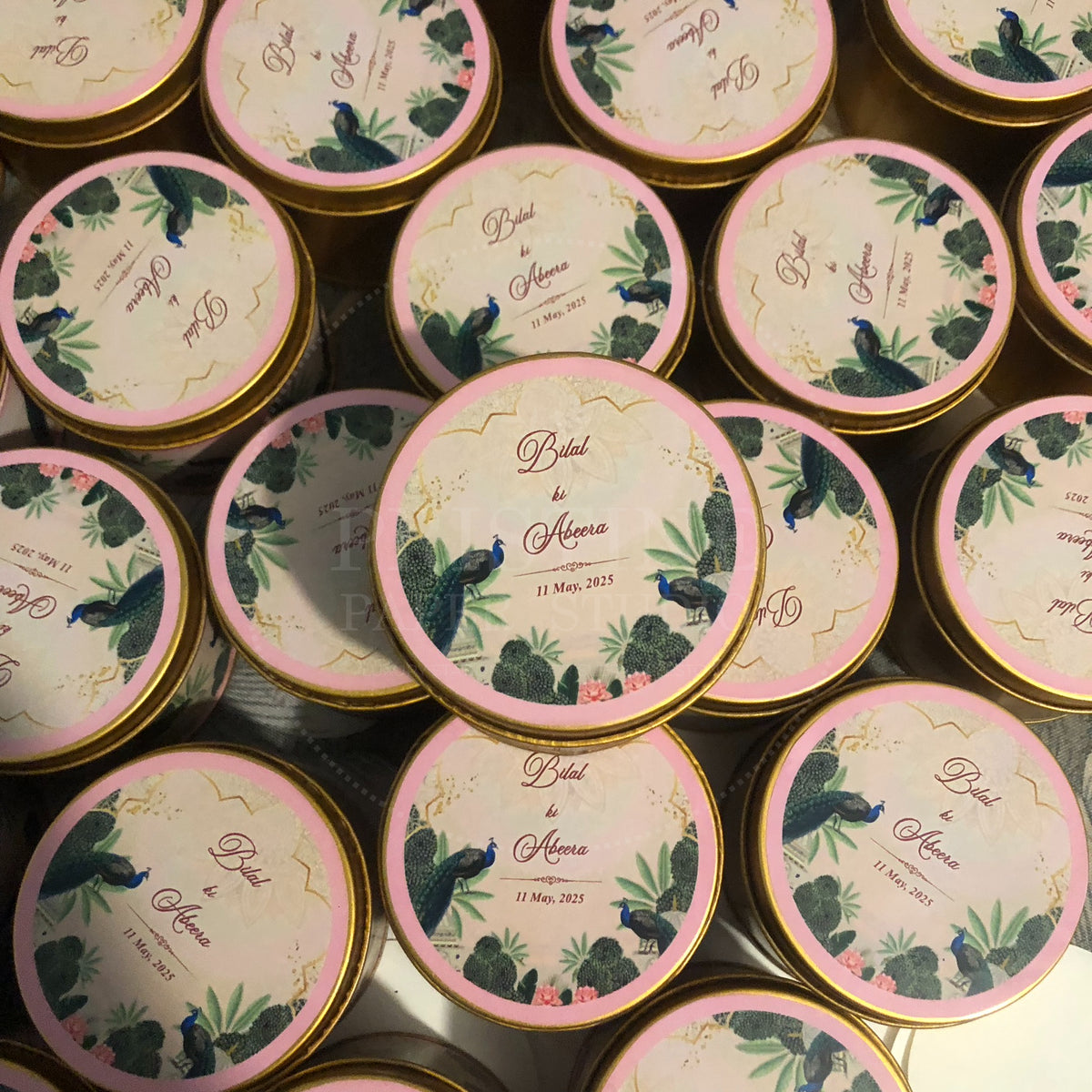 Customized Nikkah Tin Box for Wedding Gifts β TFB 009
