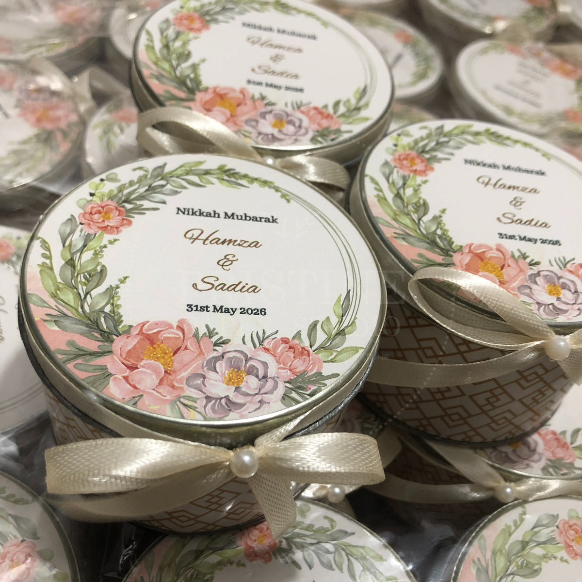 Customized Wedding Nikkah Gift Tin Box β TFB 020