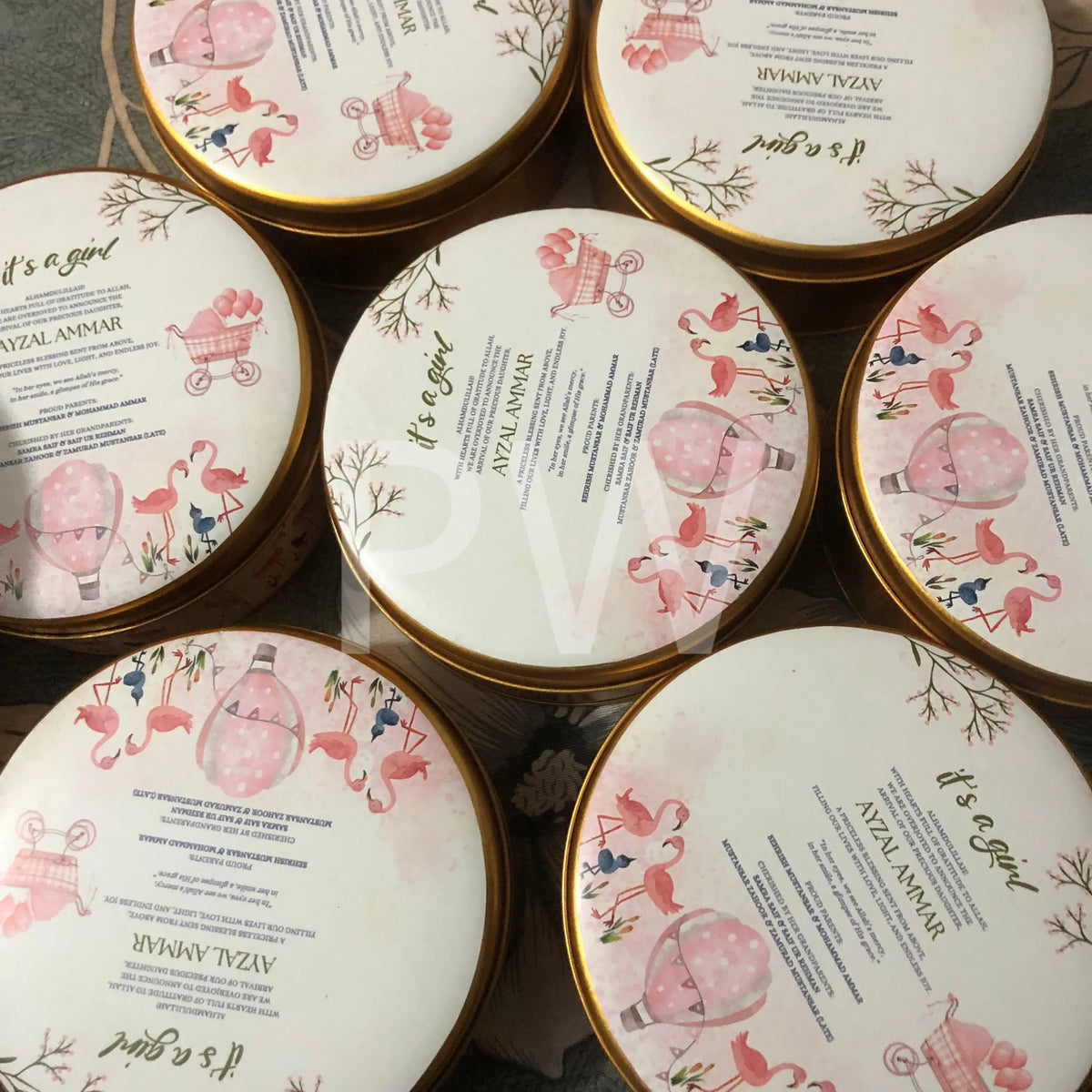 Baby Girl Birth Announcement Box | BB-114