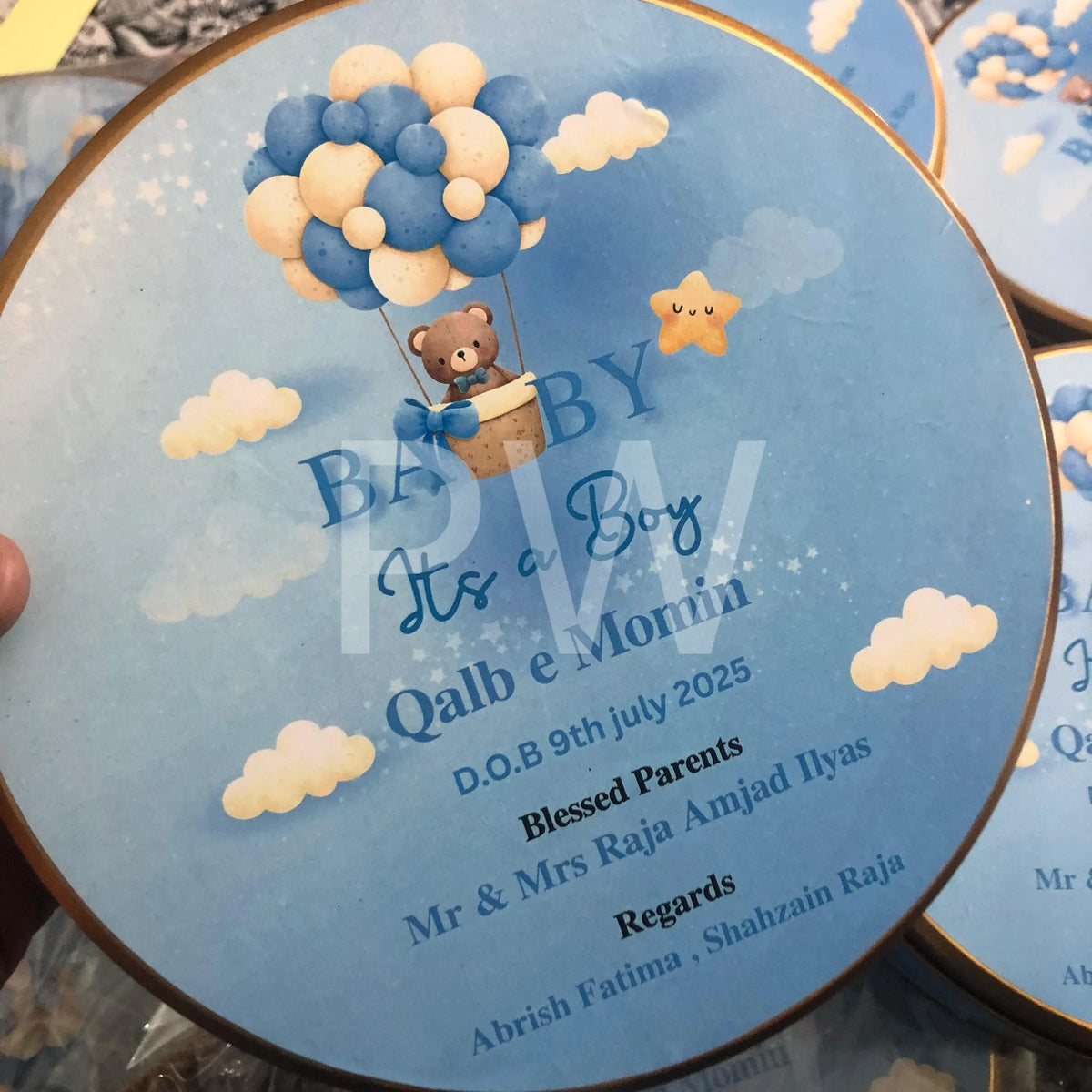 Baby Boy Birth Announcement Box | BB-107