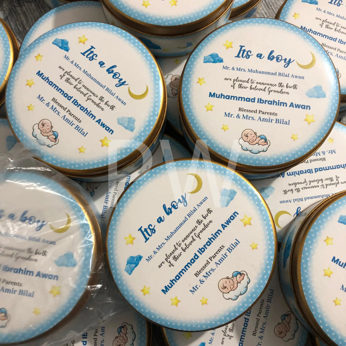 Baby Boy Birth Announcement Box | BB-106