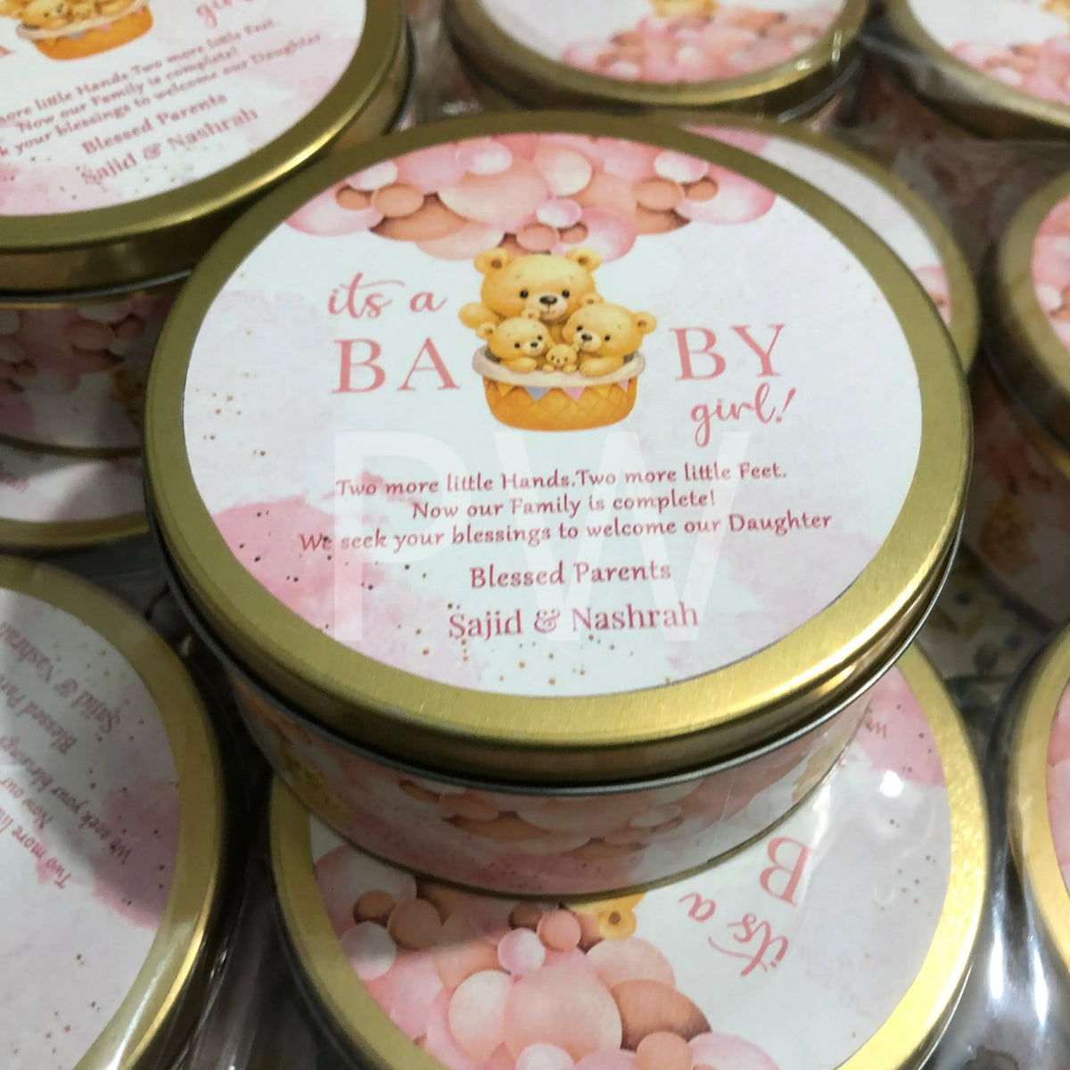 Baby Girl Birth Announcement Box | BB-104