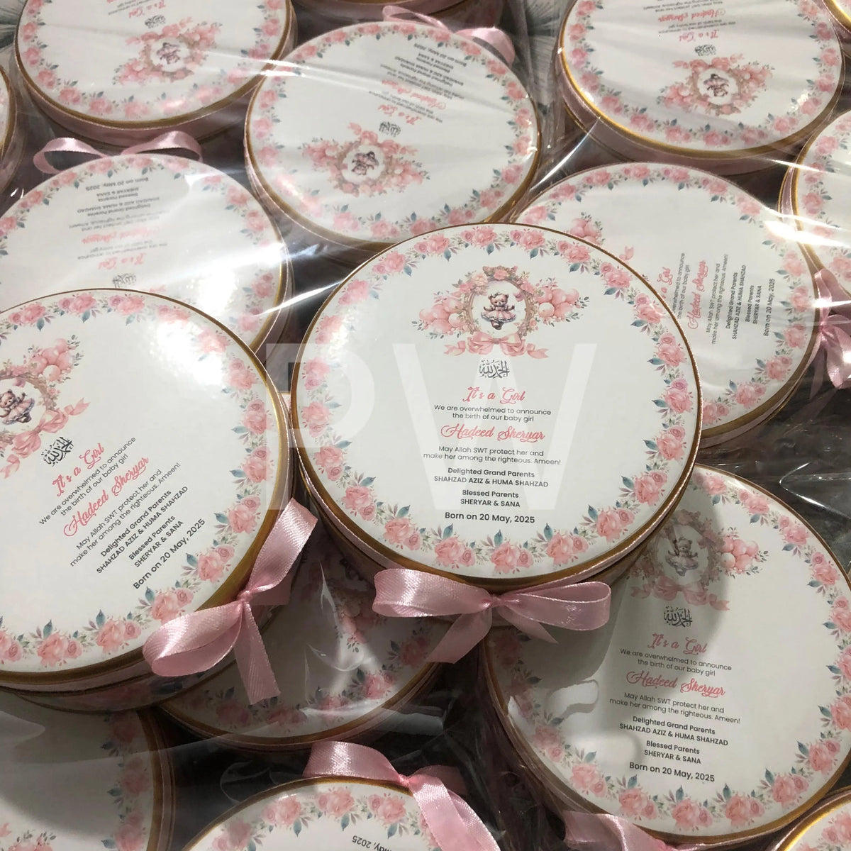 Baby Girl Birth Announcement Box | BB-103