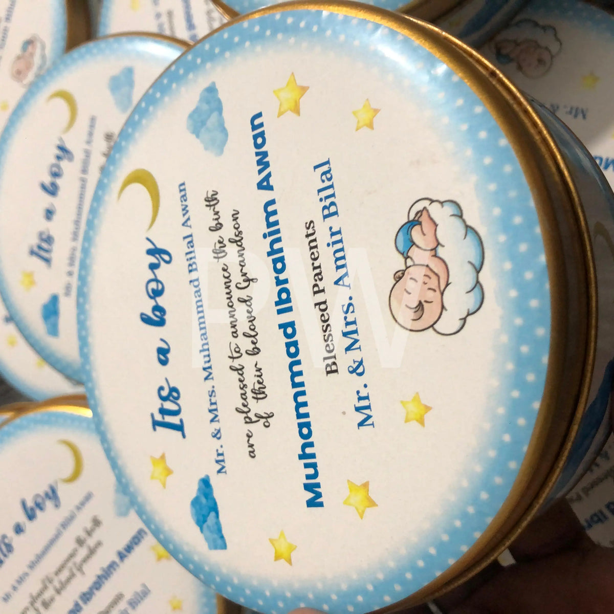Baby Boy Birth Announcement Box | BB-106