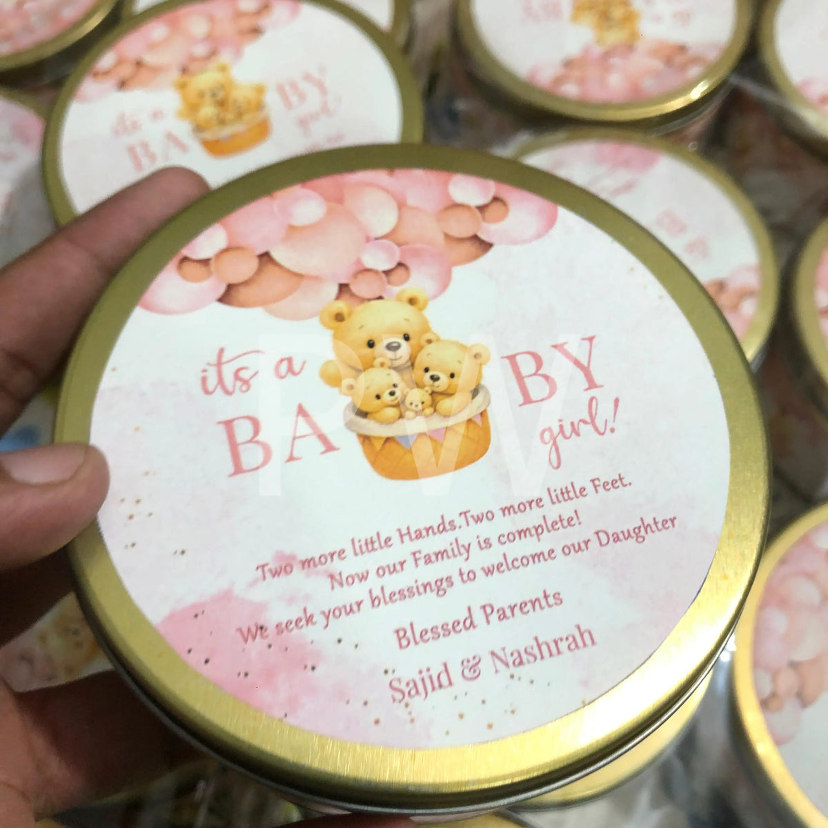 Baby Girl Birth Announcement Box | BB-104