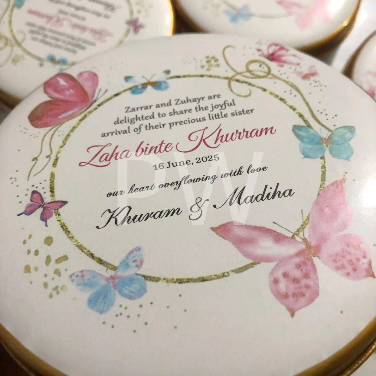 Baby Girl Birth Announcement Box | BB-108