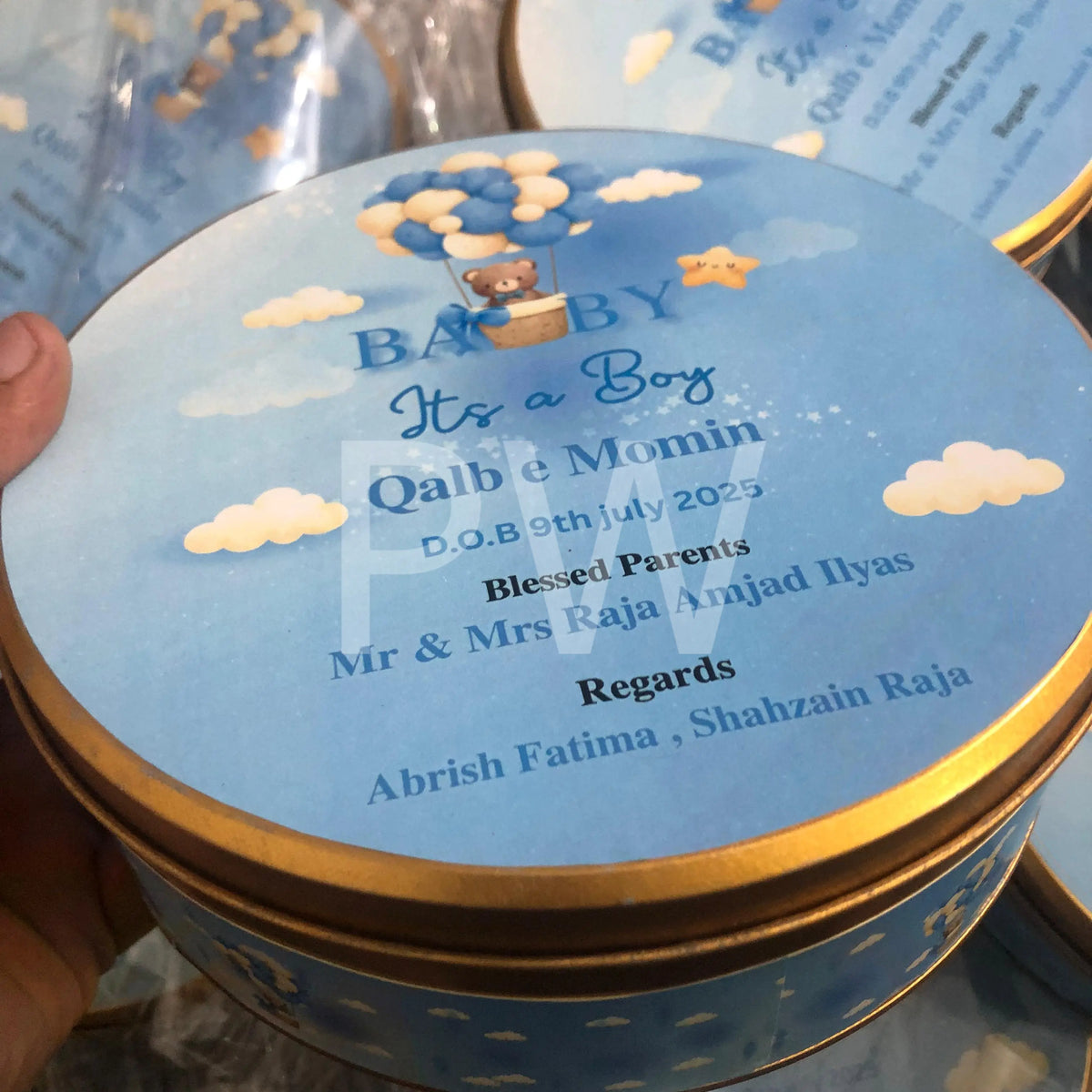 Baby Boy Birth Announcement Box | BB-107