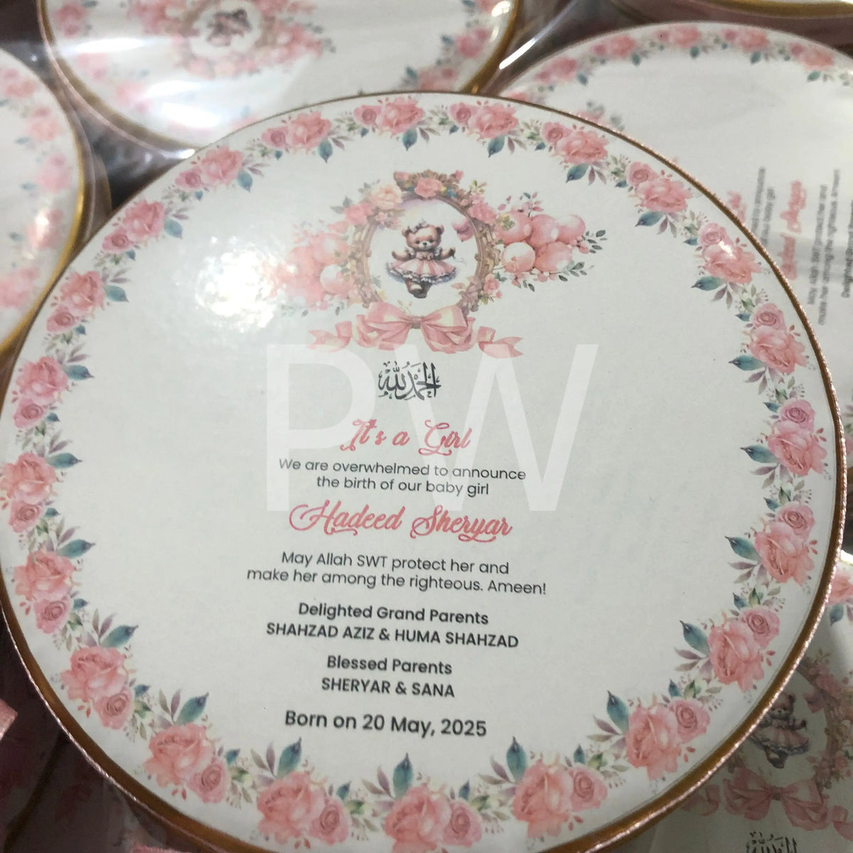 Baby Girl Birth Announcement Box | BB-103