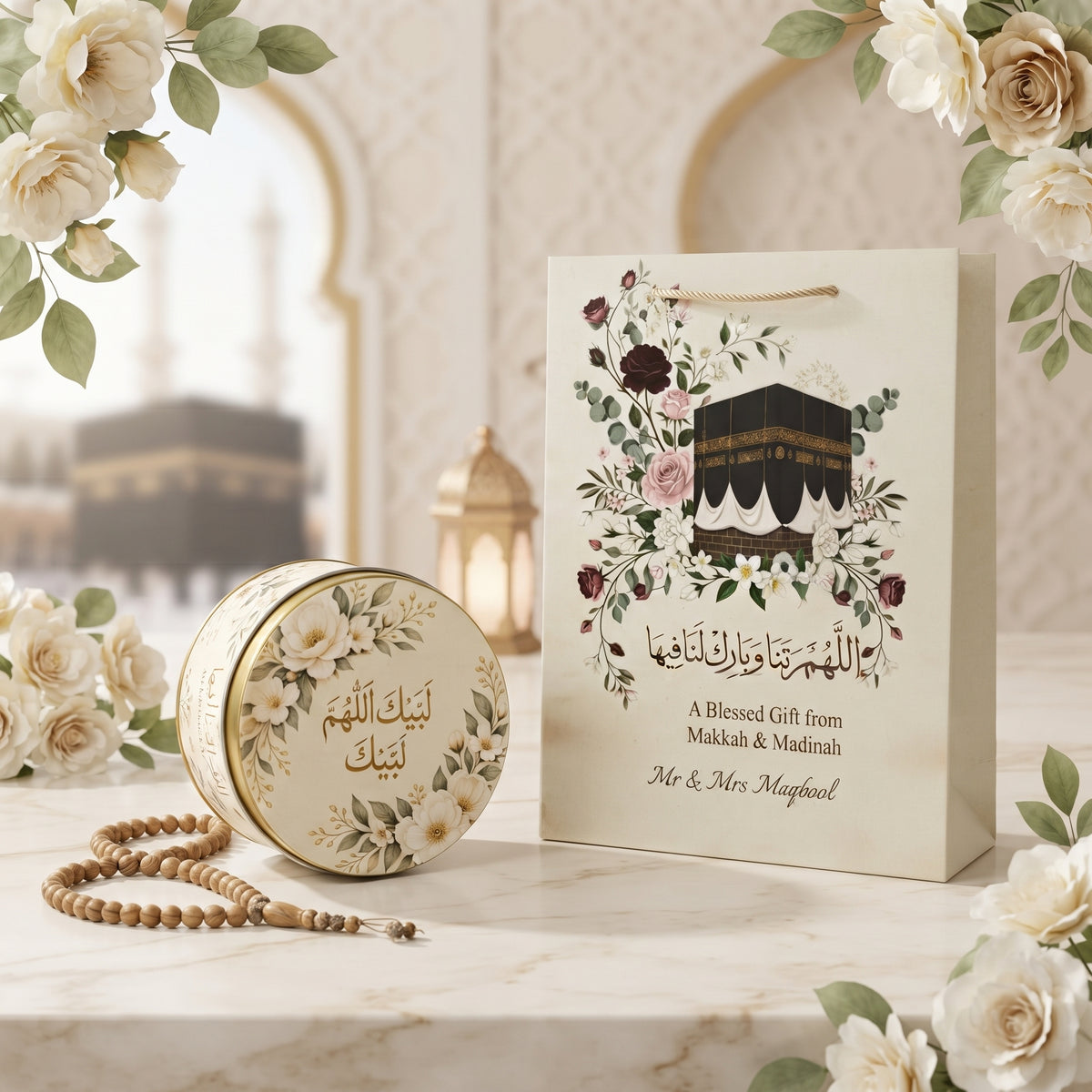 Customized Zamzam Gift Set with Tin Box & Bag