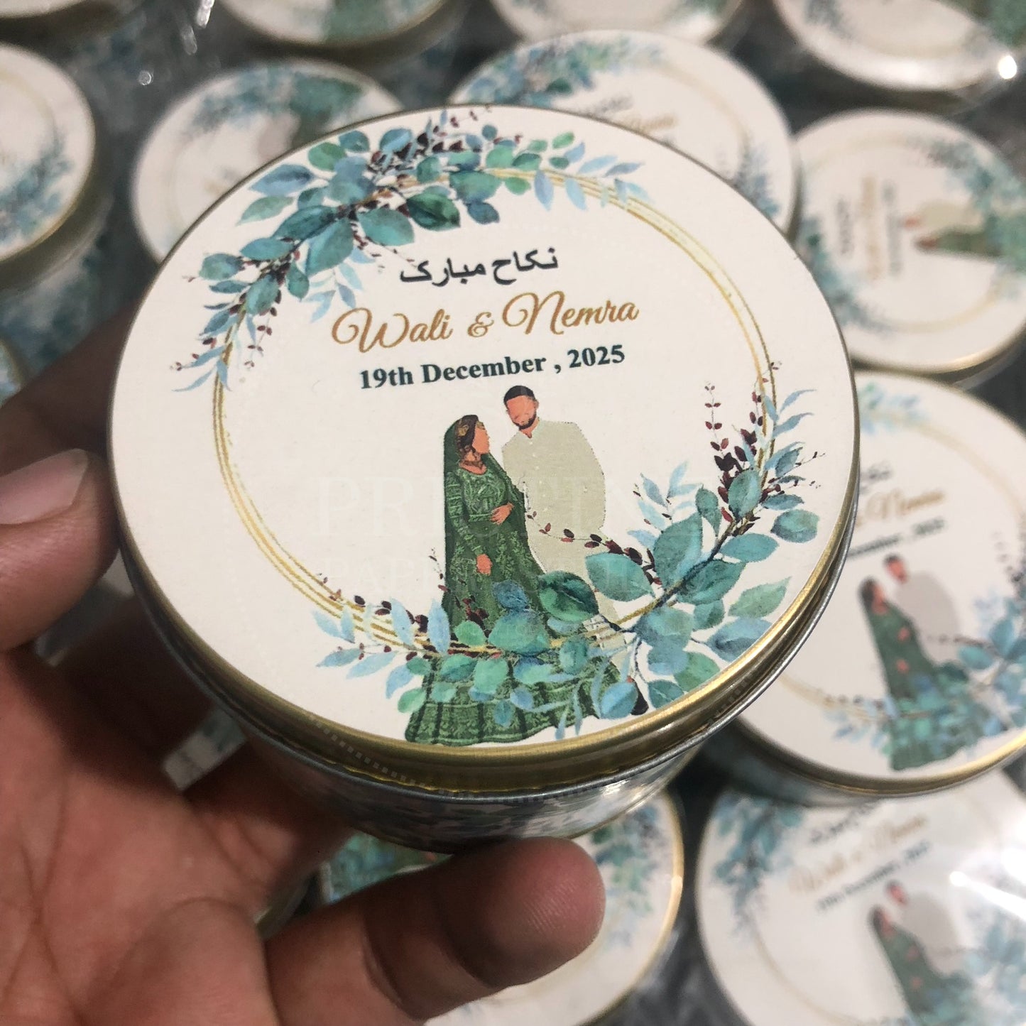 Elegant Nikah Bid Tin Box for Wedding – TFB 023