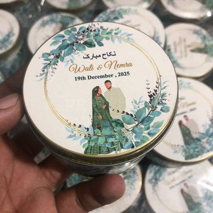 Elegant Nikah Bid Tin Box for Wedding – TFB 023