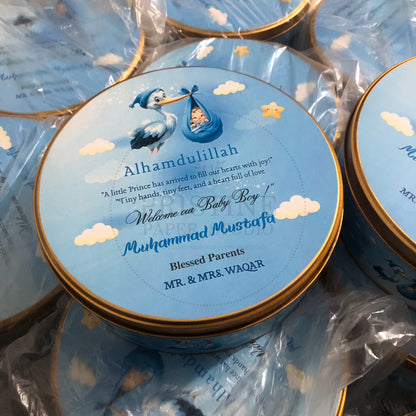 Baby Boy Keepsake Announcement Box | BB-122