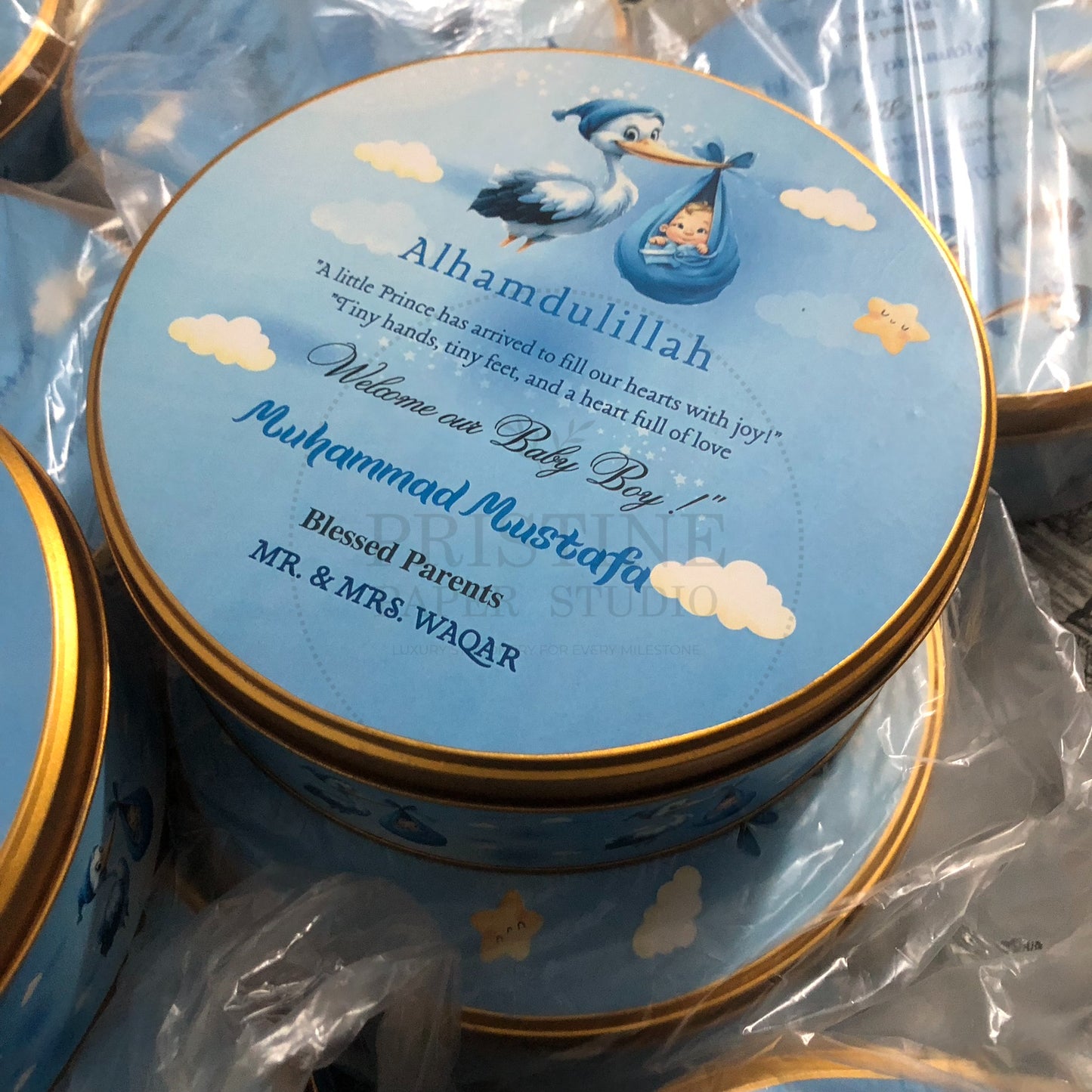 Baby Boy Keepsake Announcement Box | BB-122