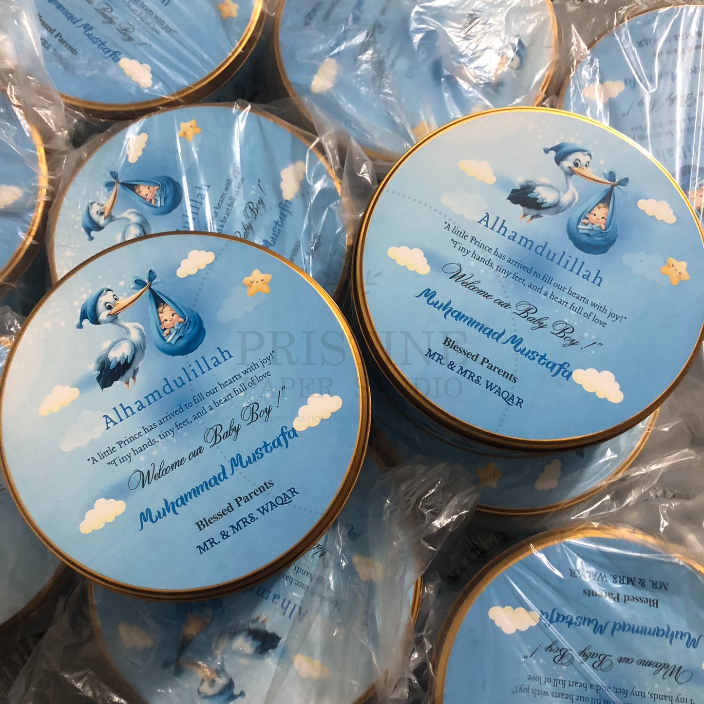 Baby Boy Keepsake Announcement Box | BB-122