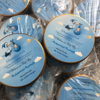 Baby Boy Keepsake Announcement Box | BB-122