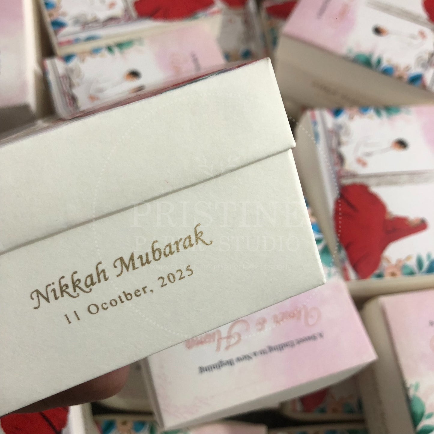 BB 011 — Elegant Nikkah Bid Box Wedding Favor
