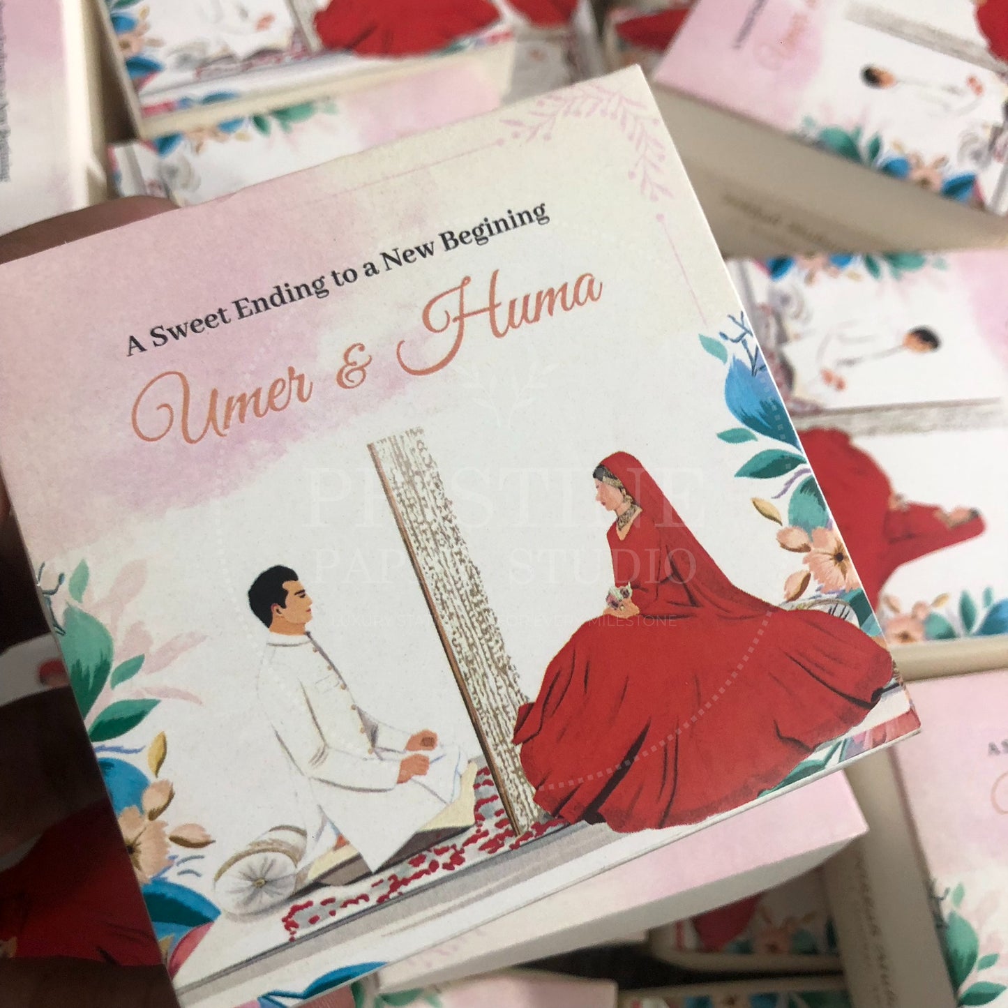BB 011 — Elegant Nikkah Bid Box Wedding Favor