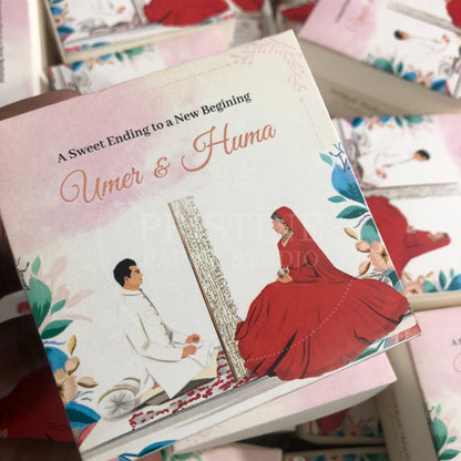 BB 011 — Elegant Nikkah Bid Box Wedding Favor
