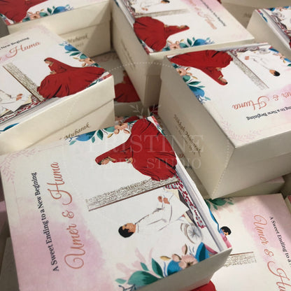 BB 011 — Elegant Nikkah Bid Box Wedding Favor