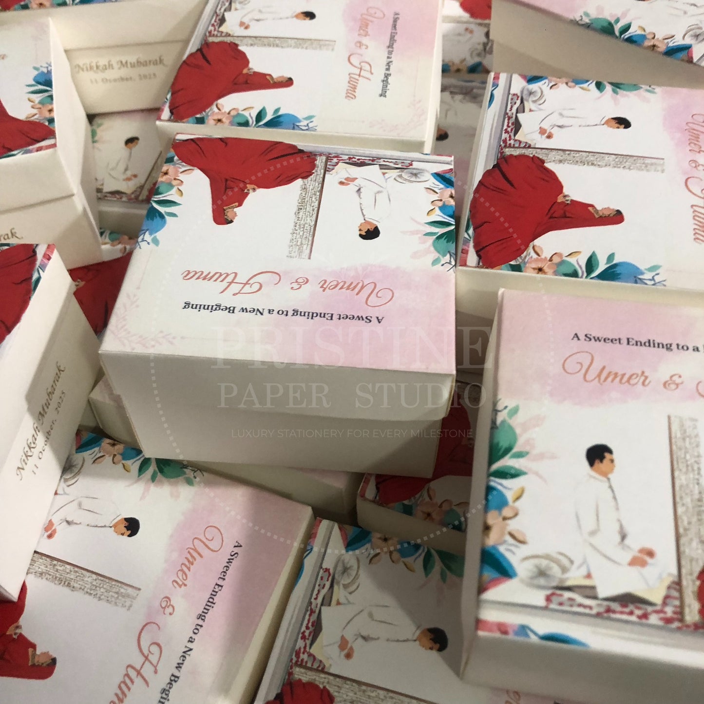 BB 011 — Elegant Nikkah Bid Box Wedding Favor