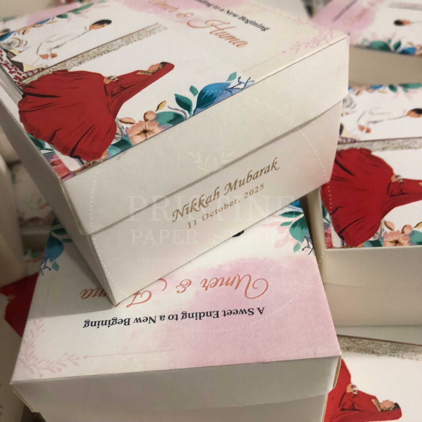 BB 011 — Elegant Nikkah Bid Box Wedding Favor