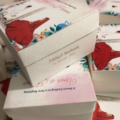 BB 011 — Elegant Nikkah Bid Box Wedding Favor