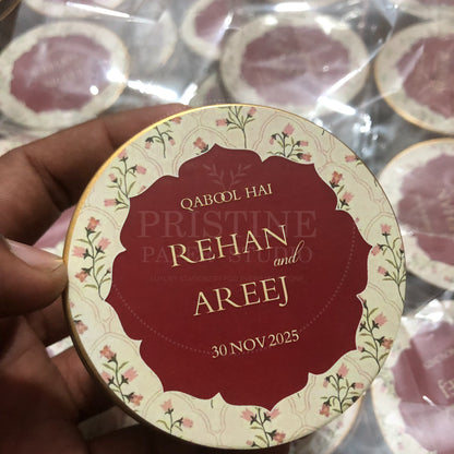 Elegant Nikkah Tin Box for Wedding Favors – TFB 003