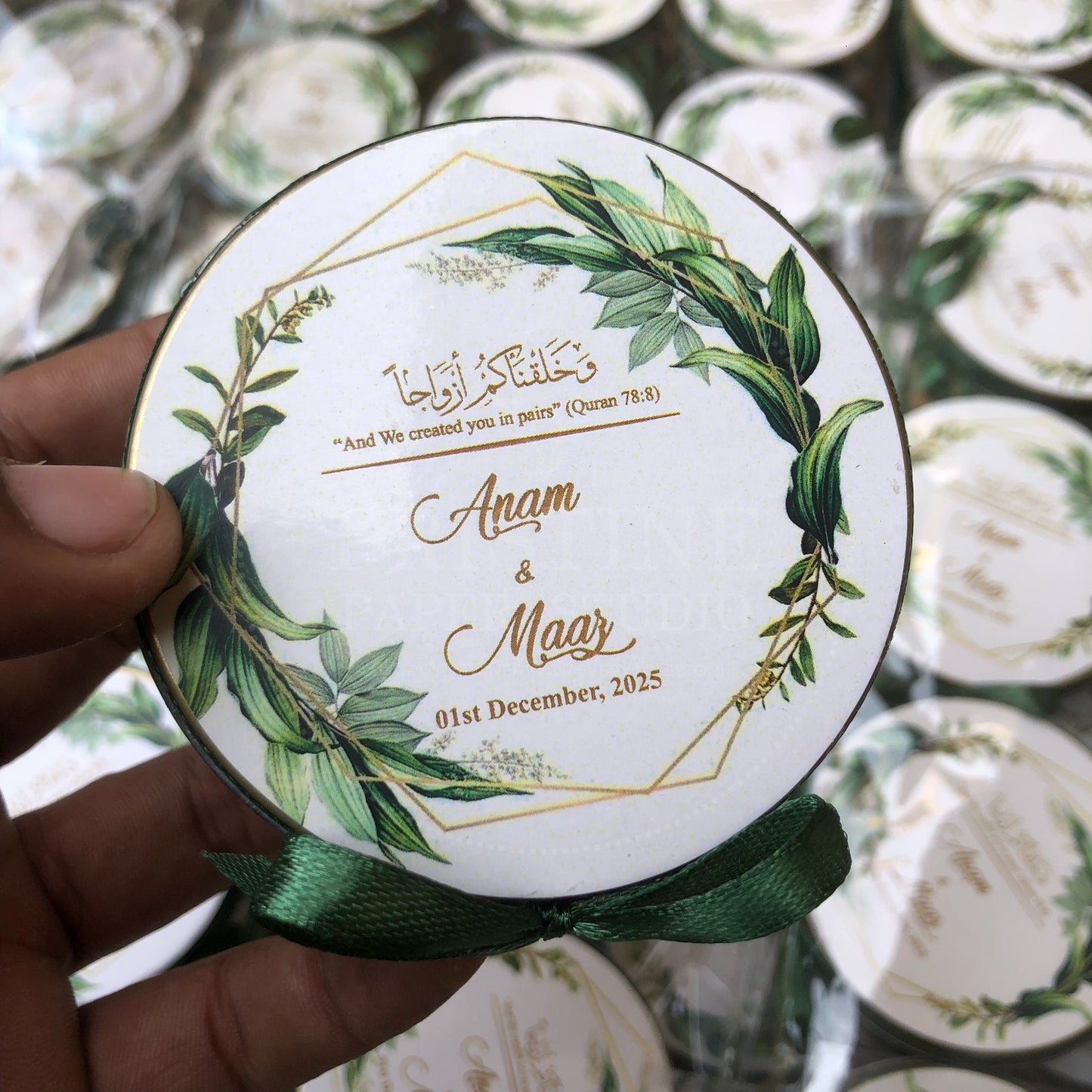 Classic Nikkah Tin Box for Wedding Favors – TFB 018