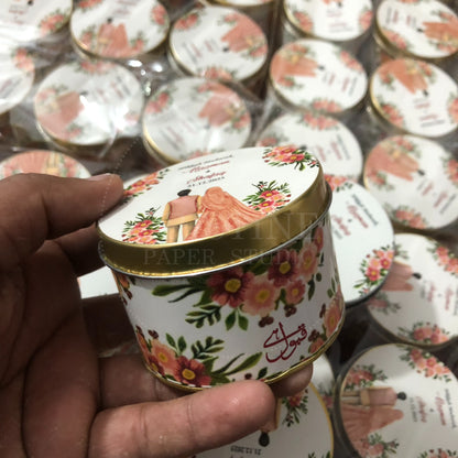 Stylish Nikkah Wedding Favor Tin Box – TFB 011