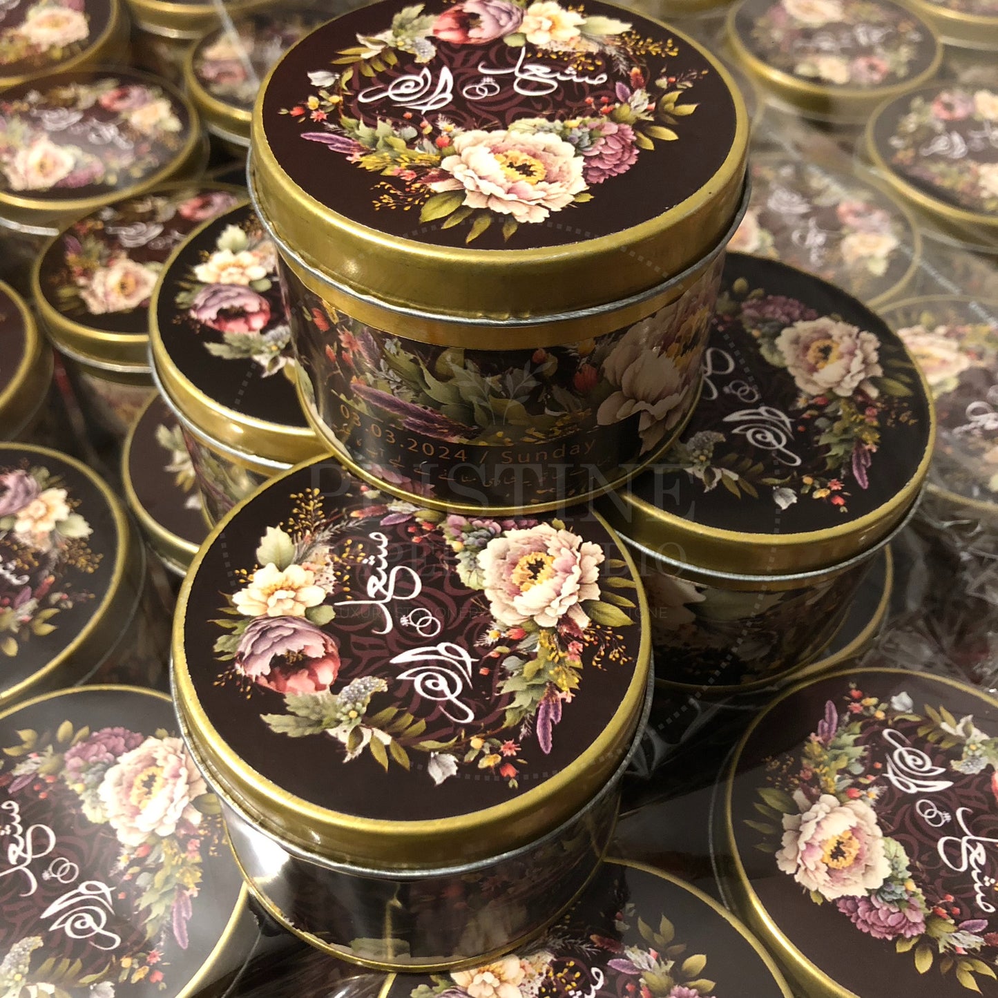 Premium Nikkah Tin Box for Guests – TFB 007