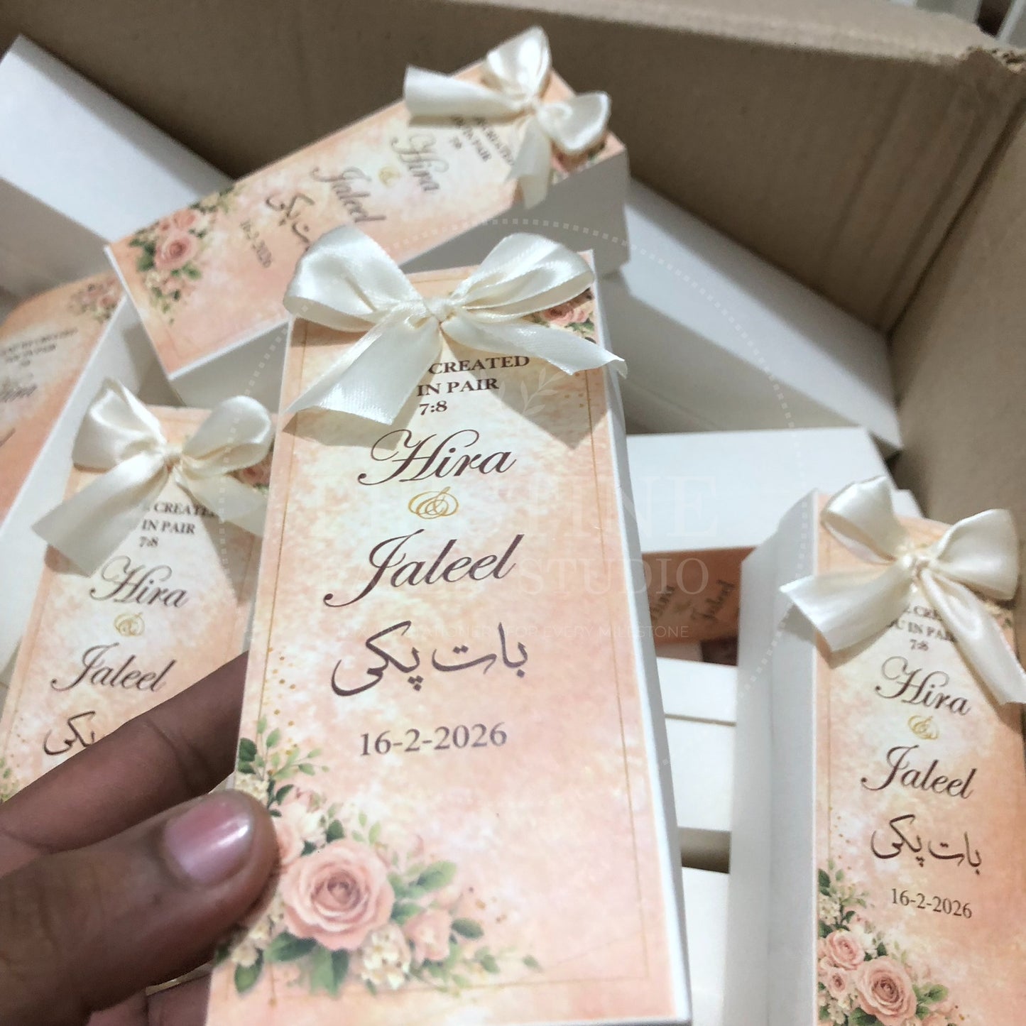 BB 002 — Personalized Baat Pakki Box Wedding Favor