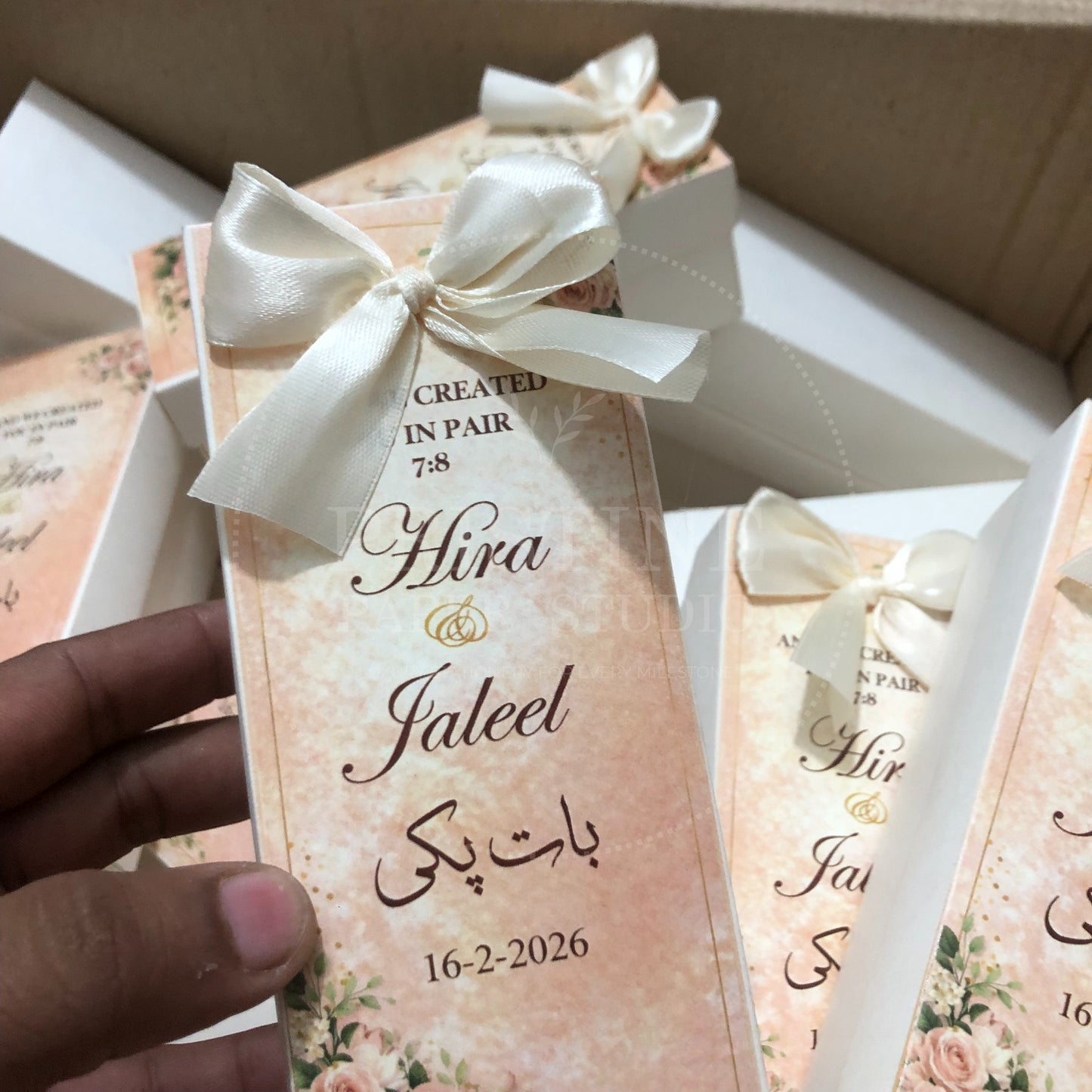 BB 002 — Personalized Baat Pakki Box Wedding Favor
