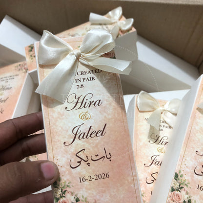 BB 002 — Personalized Baat Pakki Box Wedding Favor