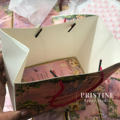 Luxury Baby Birth Announcement Gift Bag Set – Half Kg Sweet Tin Box, Printed Butter Paper, Tasbeeh Counter & Yaseen Shareef | BB-001