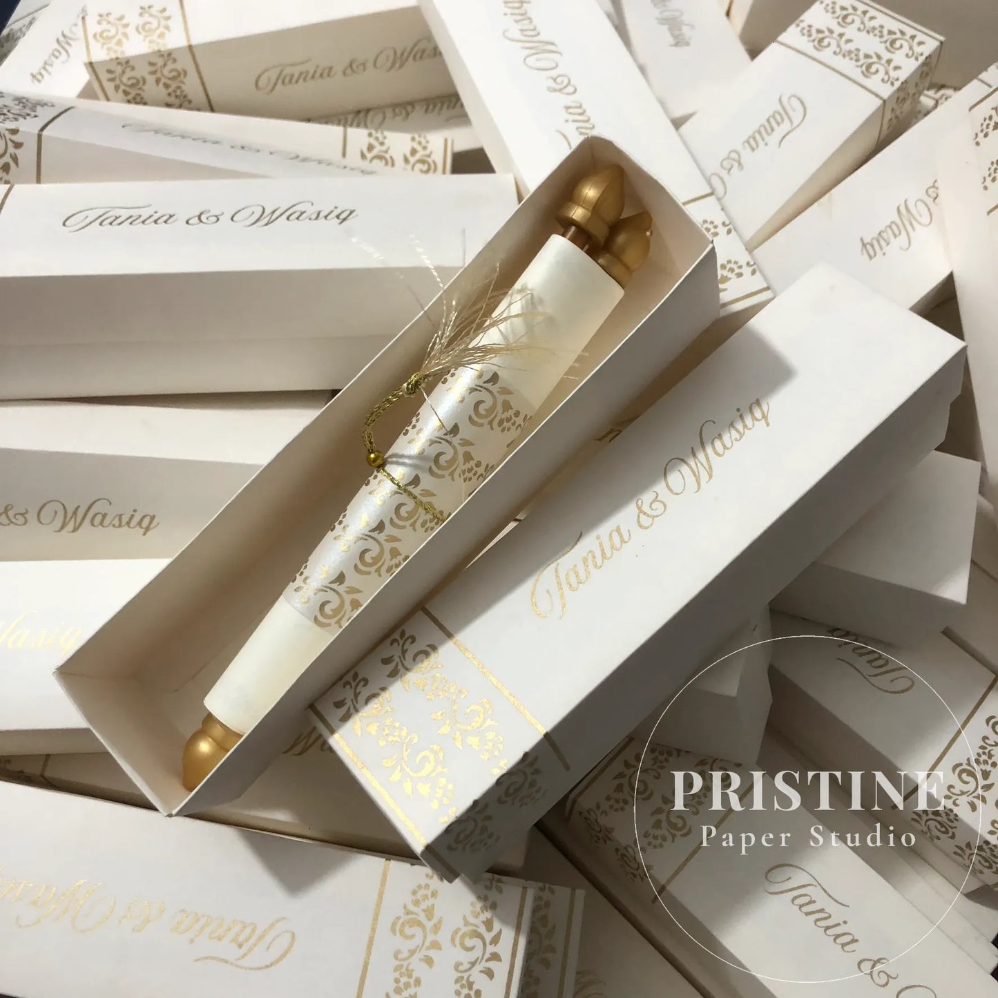 Farman Scroll Wedding Invitations – Fully Customized | WI-002