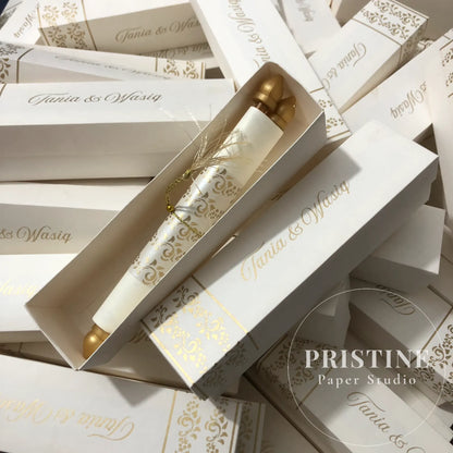 Farman Scroll Wedding Invitations – Fully Customized | WI-002