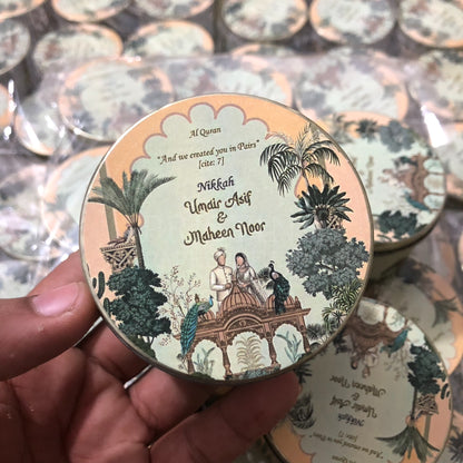 Stylish Nikah Tin Box for Wedding Favors – TFB 026
