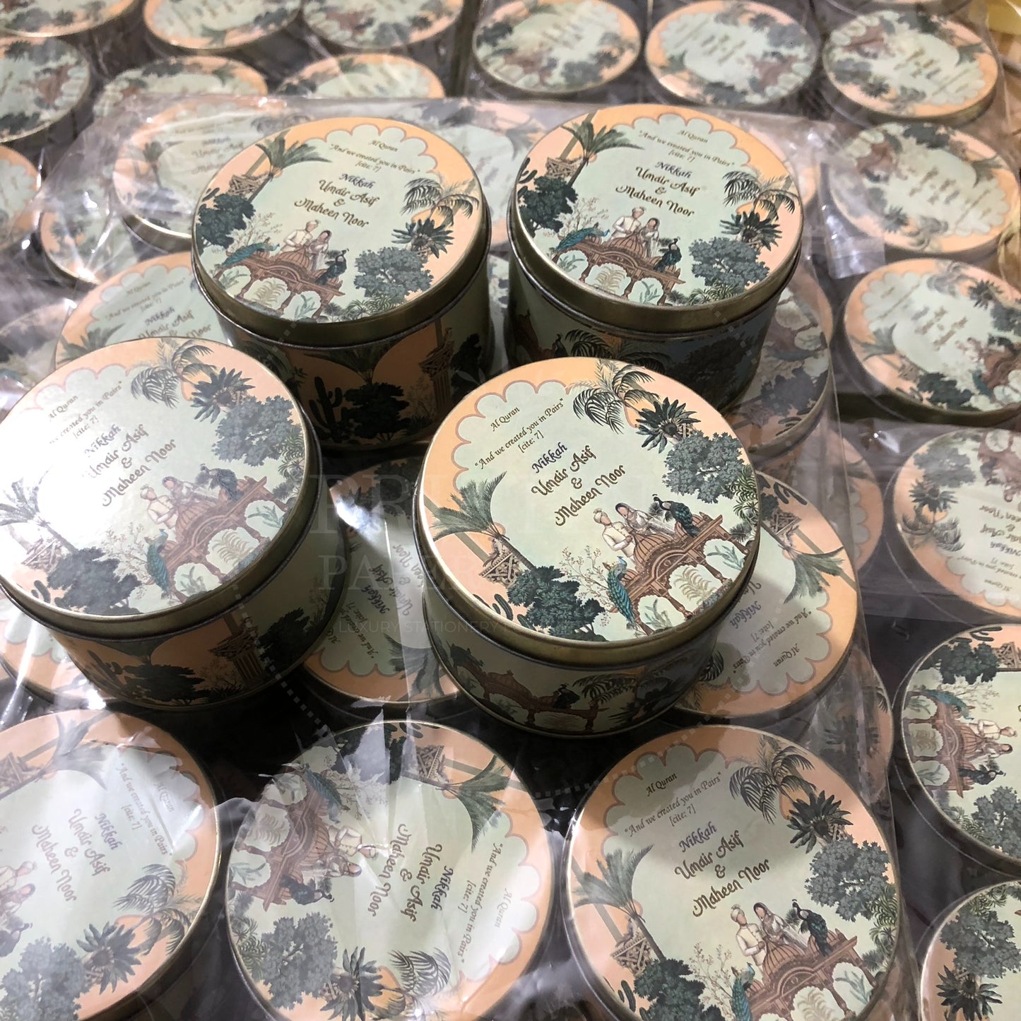 Stylish Nikah Tin Box for Wedding Favors – TFB 026