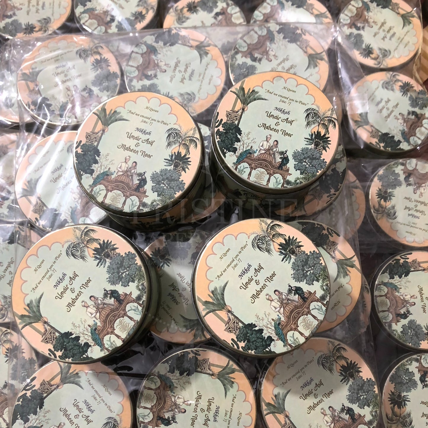 Stylish Nikah Tin Box for Wedding Favors – TFB 026