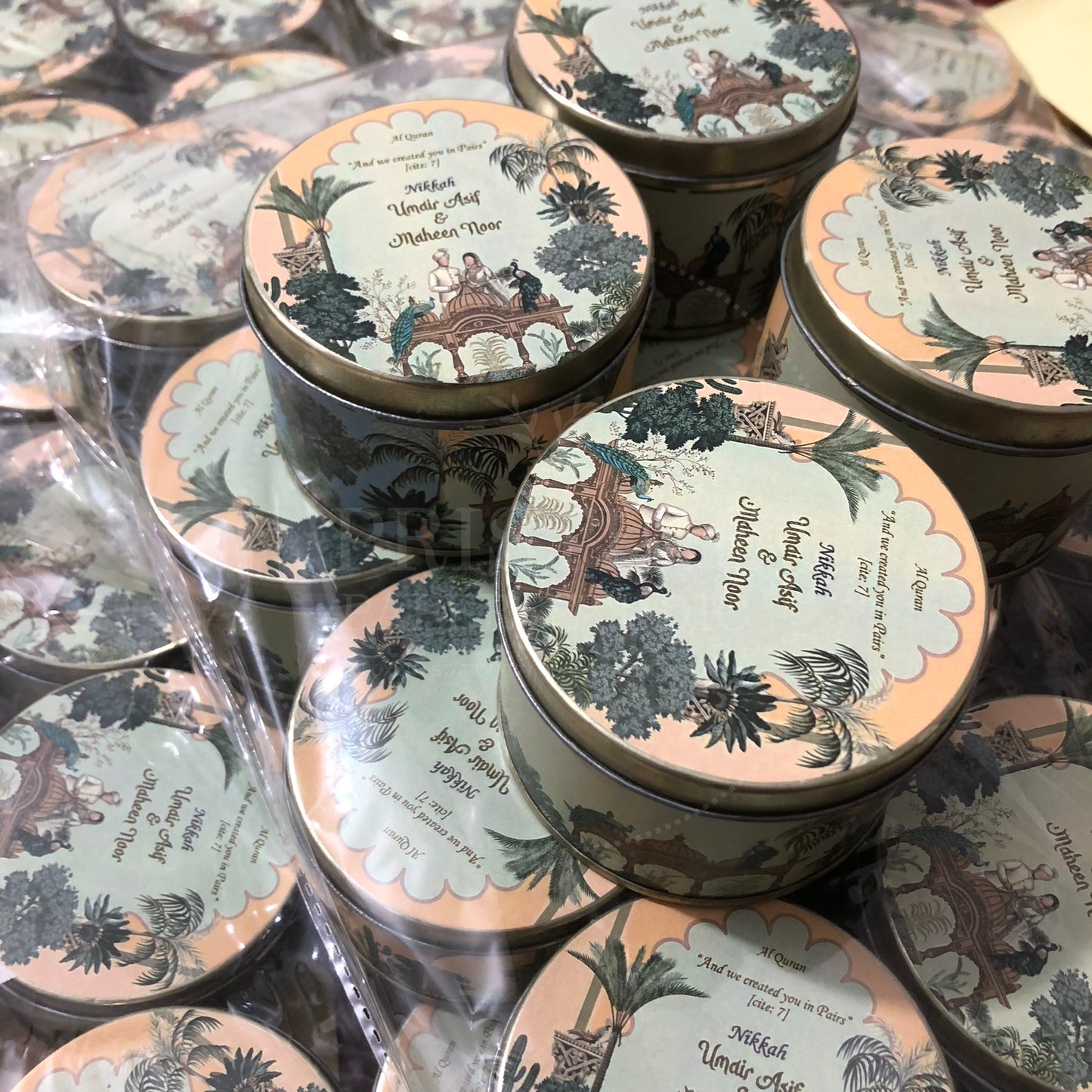 Stylish Nikah Tin Box for Wedding Favors – TFB 026