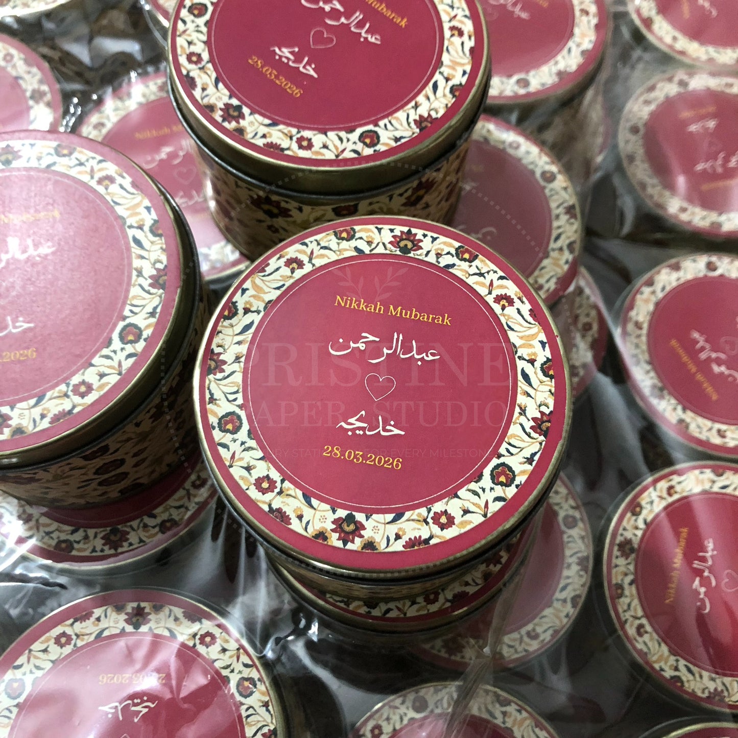 Decorative Nikah Bid Tin Box – TFB 027