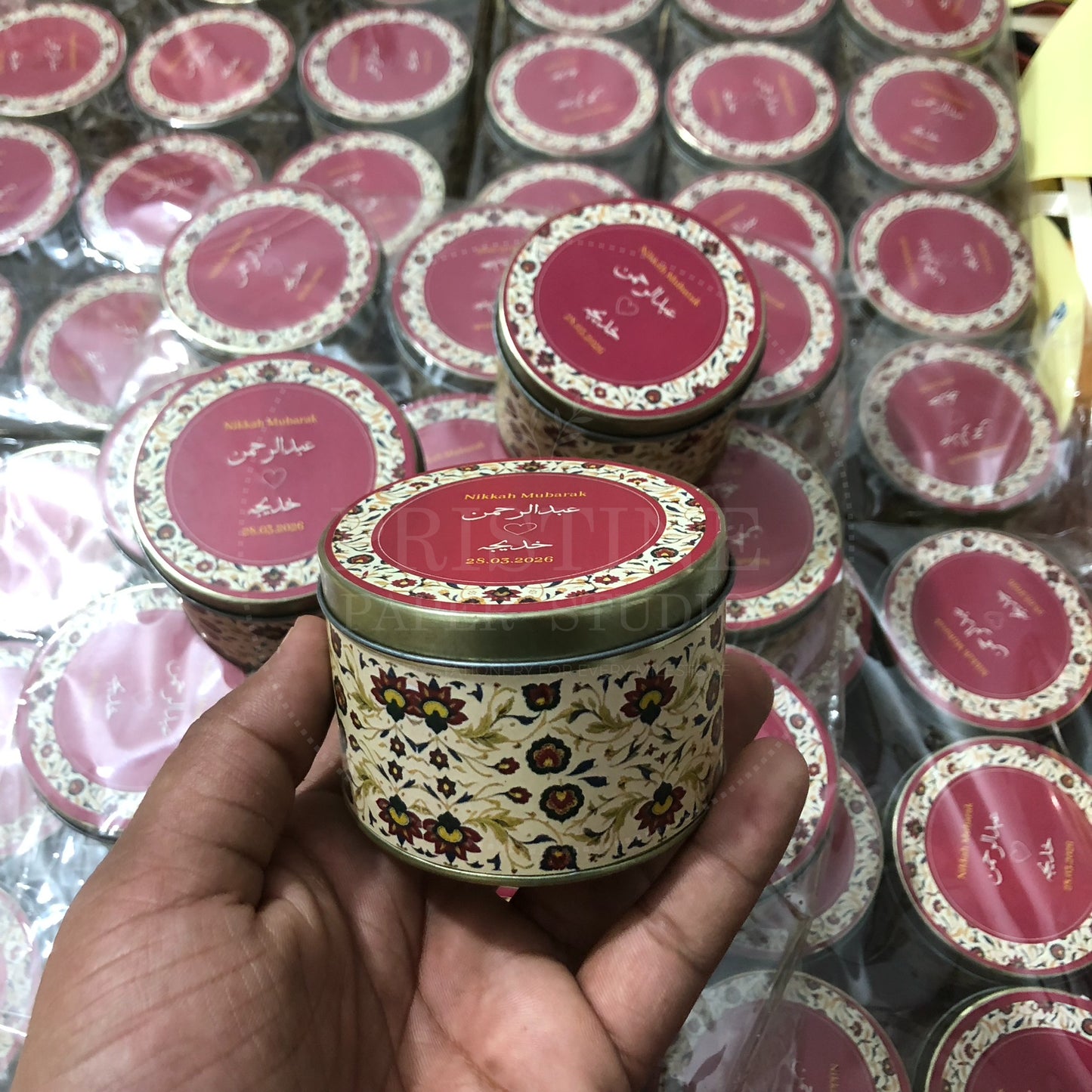 Decorative Nikah Bid Tin Box – TFB 027