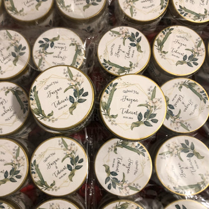 Floral Nikkah Tin Box Wedding Favor – TFB 013