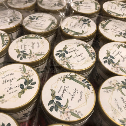 Floral Nikkah Tin Box Wedding Favor – TFB 013