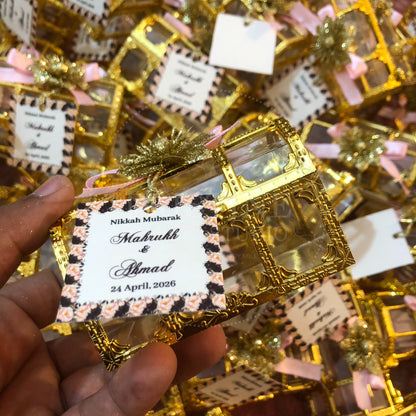 BB 006 — Luxury Nikkah Bid Box Wedding Favor