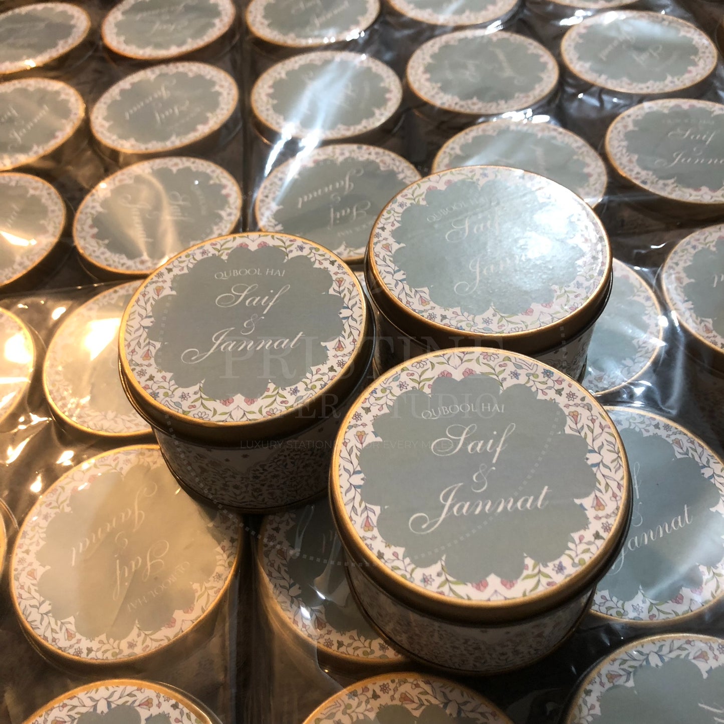 Elegant Islamic Nikkah Tin Box – TFB 010