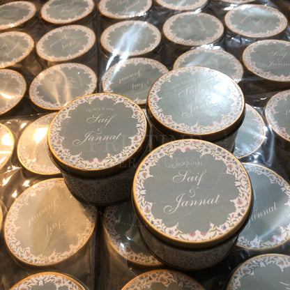 Elegant Islamic Nikkah Tin Box – TFB 010