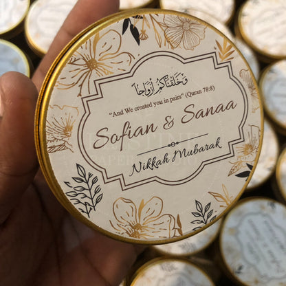 Personalized Nikkah Tin Box for Wedding – TFB 005